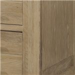Crafted from Solid Wire-Brushed Oak in a Textured Sand Finish