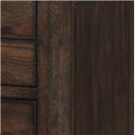 Crafted from Solid Wire Brushed Oak in a Textured Black Tea Finish