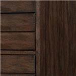 Crafted from Solid Wire Brushed Oak in a Textured Black Tea Finish