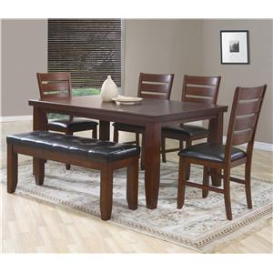 4 Chair Dining Sets 6 piece dining set w/ 4 chairs & bench - bardstowncrown mark 4 Chair Dining Sets 6 piece dining set w/ 4 chairs & bench - bardstowncrown mark