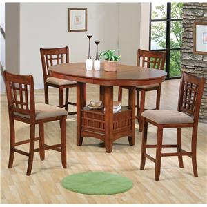 CM Empire Counter Height Dining Table And Chair Set With Upholstered Seats CM Empire Counter Height Dining Table And Chair Set With Upholstered Seats