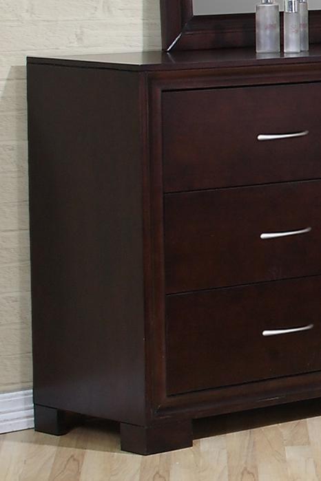 Elements International Raven Contemporary 6 Drawer Dresser Elements International Raven