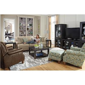 Flexsteel Bay Bridge Traditional Rolled Back Sofa Westrich Flexsteel Bay Bridge Traditional Rolled Back Sofa
