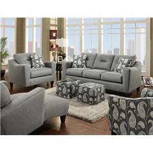 Fusion Furniture Bodie Stationary Living Room Group