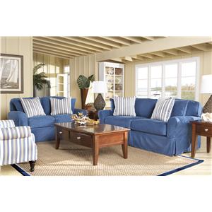 Hm Richards Beachside Skirted Denim Sofa Furniturewebsite Hm Richards Beachside Skirted Denim Sofa