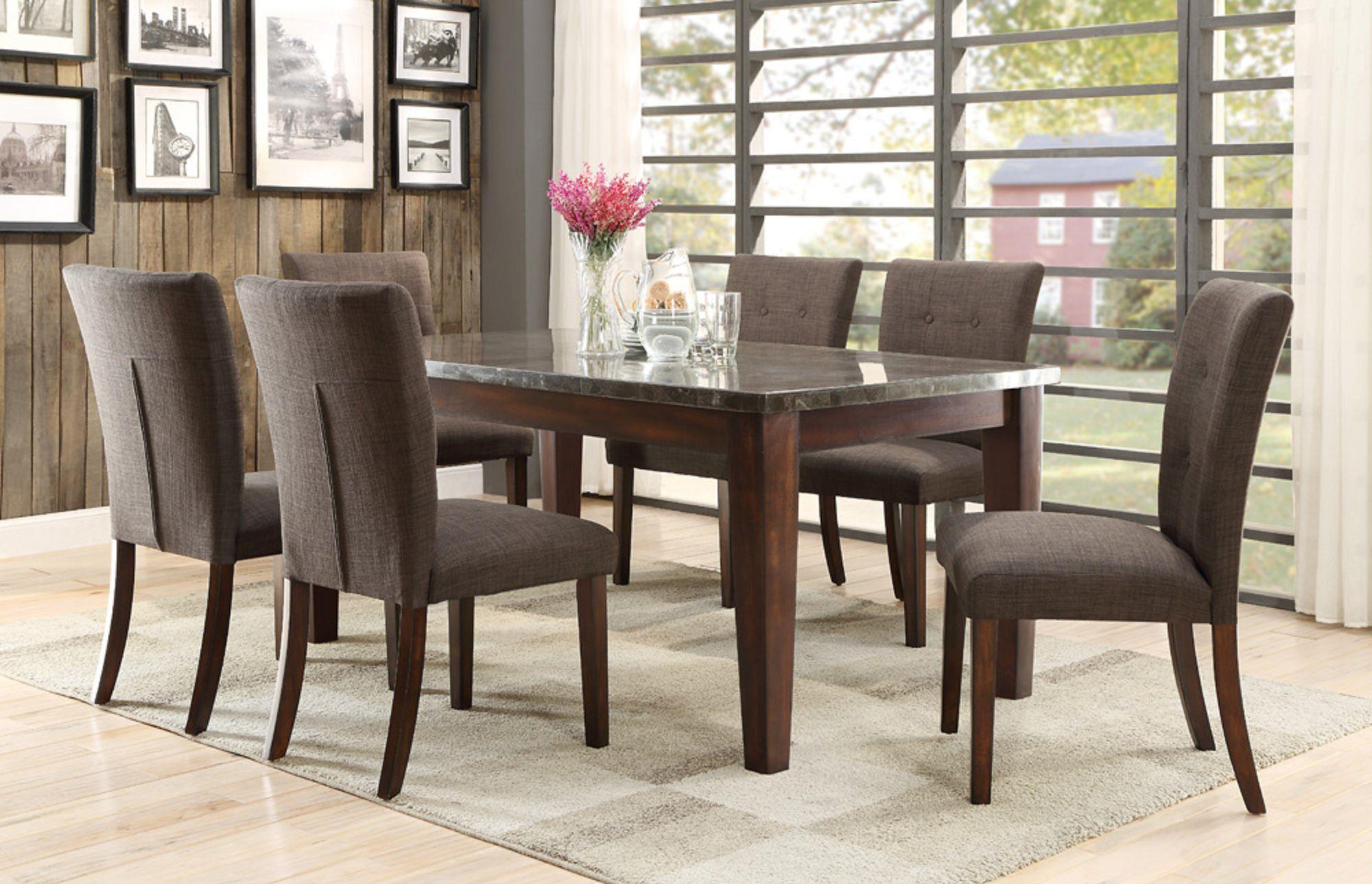Homelegance 5281 Dining Table with Bluestone Top - Wayside ... Homelegance 5281 Dining Table with Bluestone Top - Wayside ...