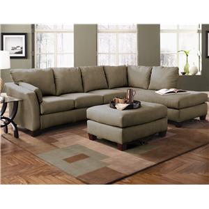 Klaussner Drew Two Piece Sectional Sofa With Chaise Wayside Klaussner Drew Two Piece Sectional Sofa With Chaise