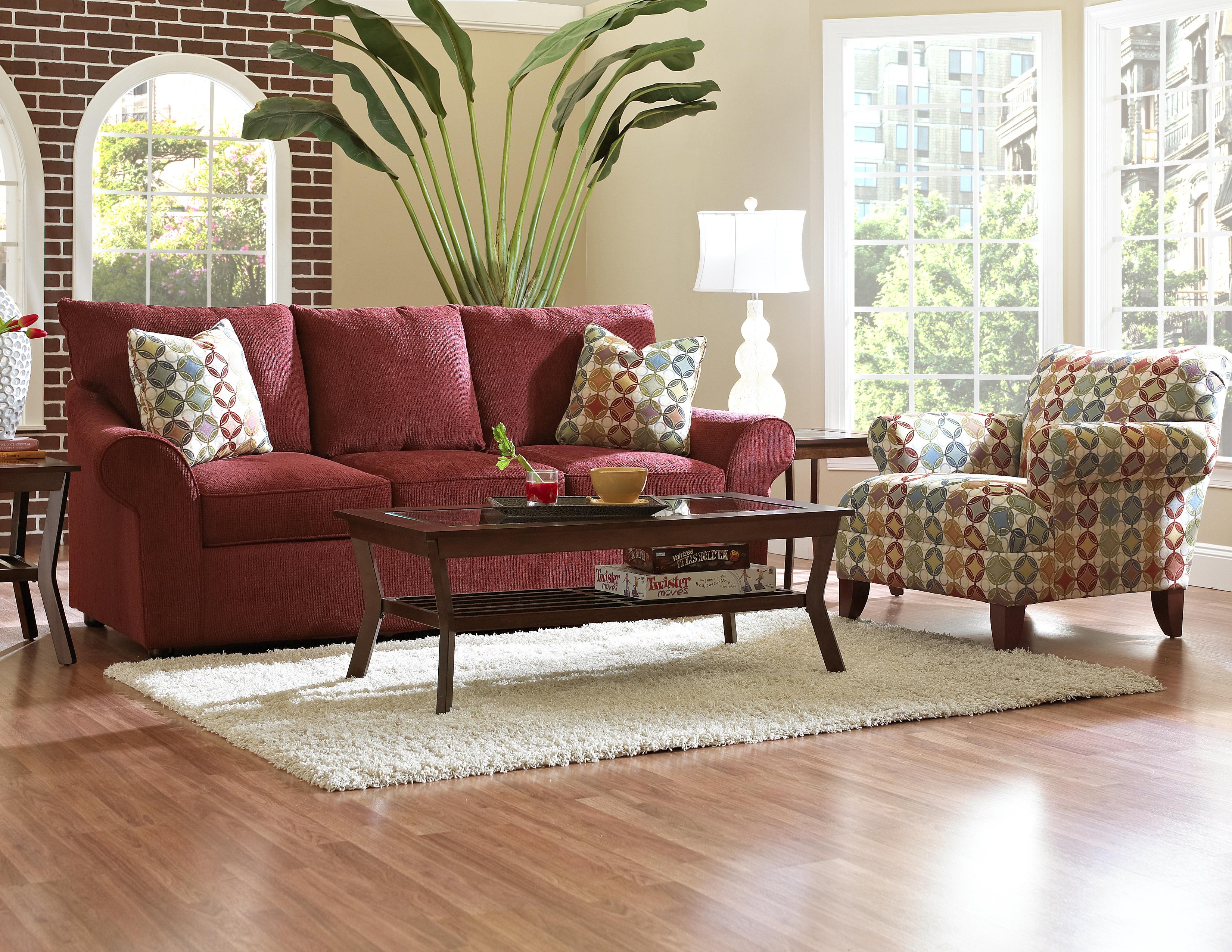 Living room red, Morris homes, Family living rooms