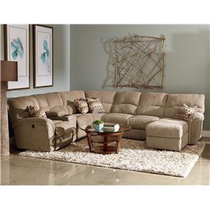 Lane Grand Torino Casual Four Piece Sectional Sofa W Full Lane Grand Torino Casual Four Piece Sectional Sofa W Full Sleeper And Drink Console