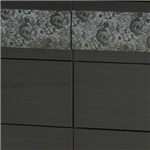 Features a Jupiter Black Finish with Edgy Tattoo Art Accents