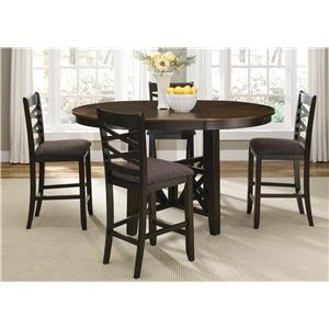 liberty furniture bistro ii round to oval single pedestal liberty furniture bistro ii round to oval single pedestal