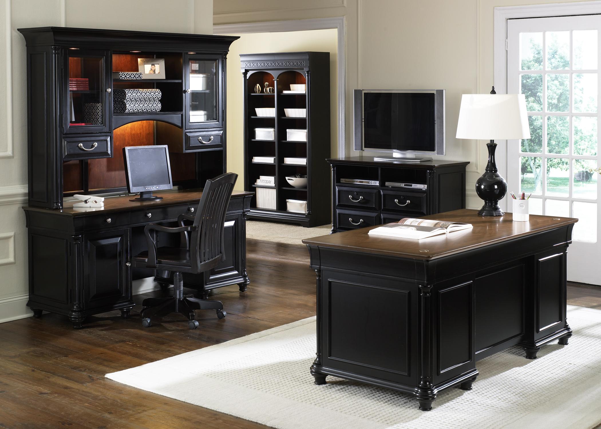 liberty furniture st ives jr executive office desk and credenza