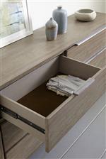 Berkeley Contemporary 2 Drawer Nightstand With Top Mounted Drawer