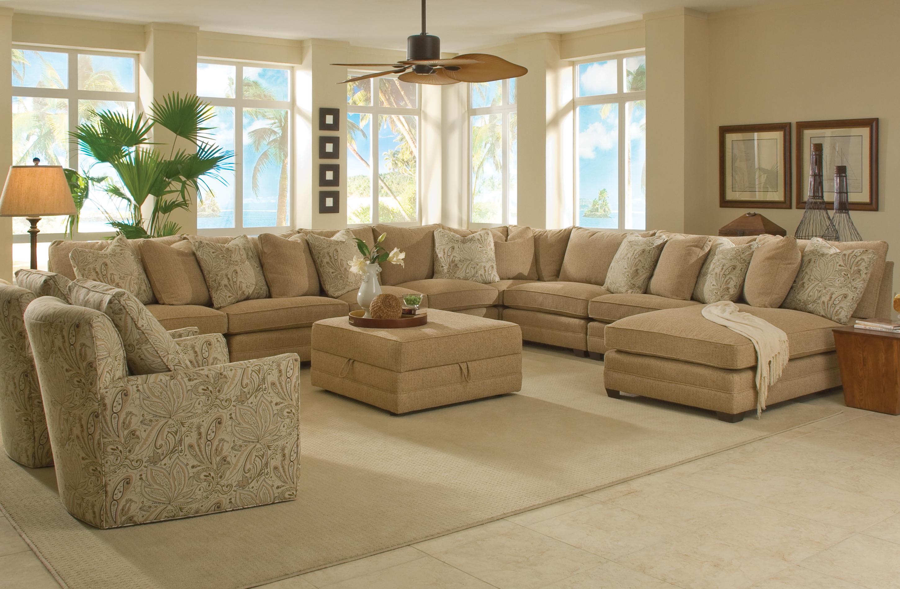 Sam Moore Margo Eight Piece Sectional Sofa With Laf Chaise Howell Sam Moore Margo Eight Piece Sectional Sofa With Laf Chaise Howell Furniture Sofas