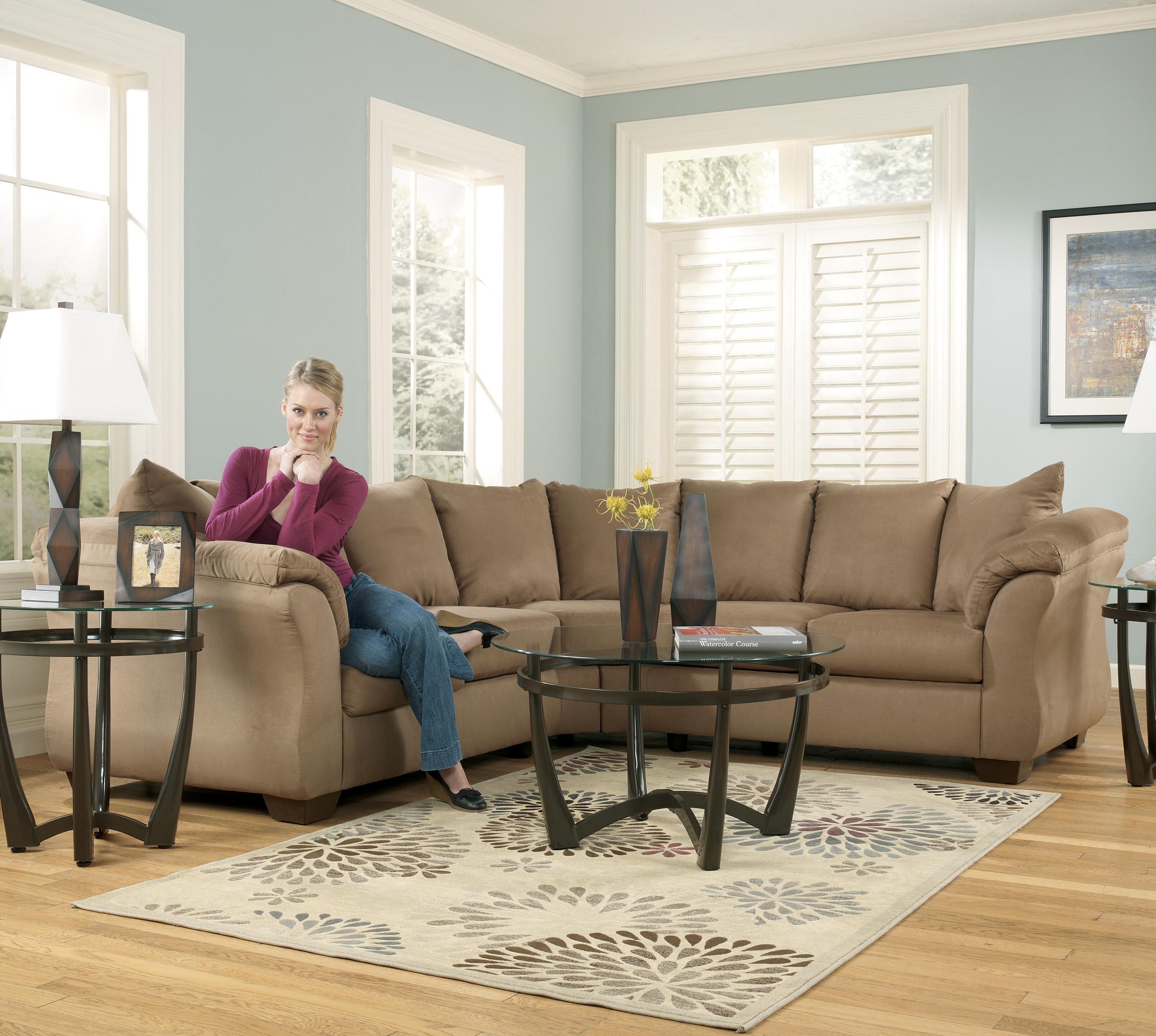 Ashley Furniture Sectional Fabric signature designashley darcy - mocha contemporary sectional Ashley Furniture Sectional Fabric signature designashley darcy - mocha contemporary sectional