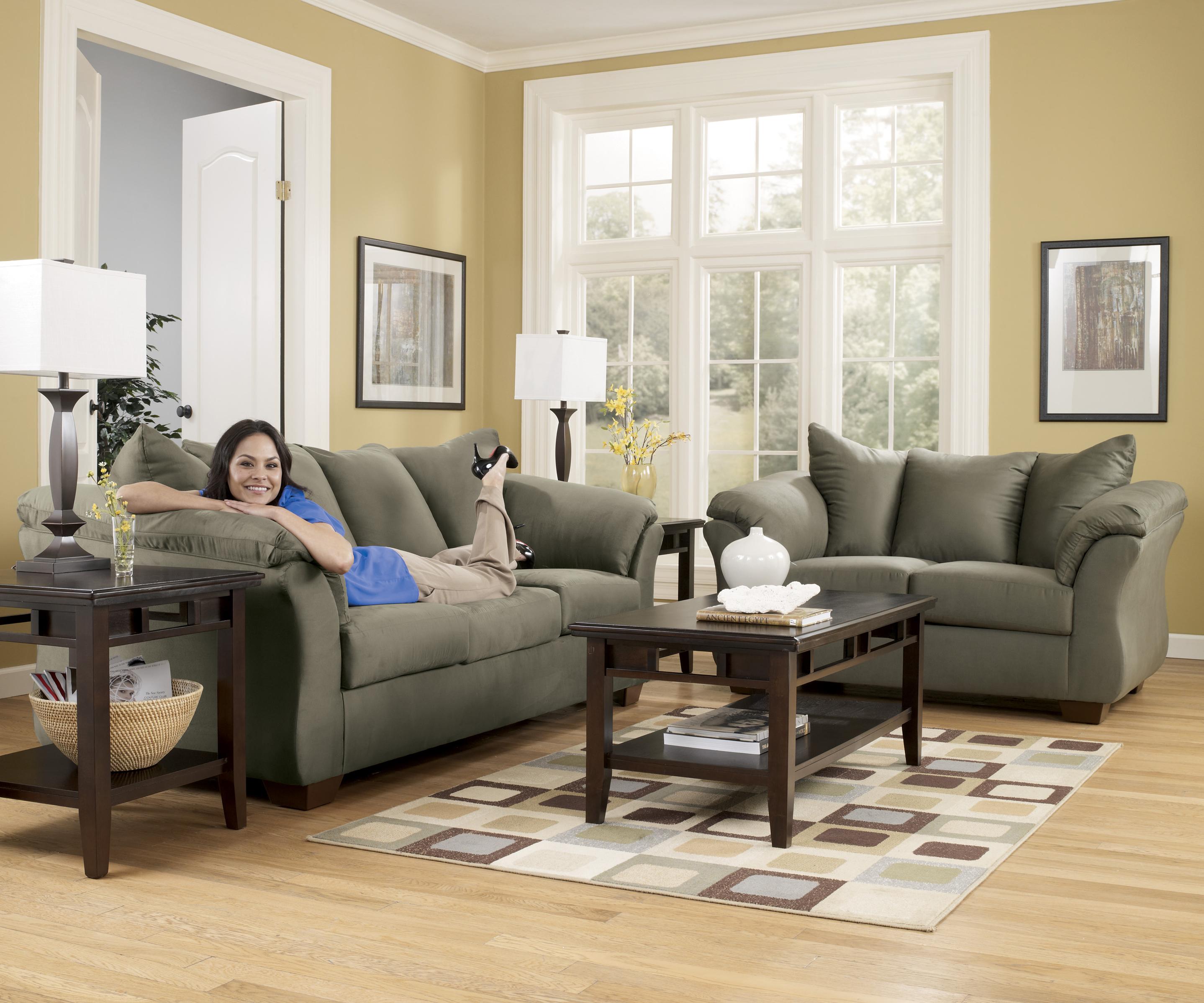 ashley leather living room furniture loveseat signature design by ashley darcy sage contemporary stationary sofa with flared back pillows michaels furniture warehouse sofas ashley leather living room furniture loveseat signature design by ashley darcy sage contemporary stationary sofa with flared back pillows michaels furniture warehouse sofas