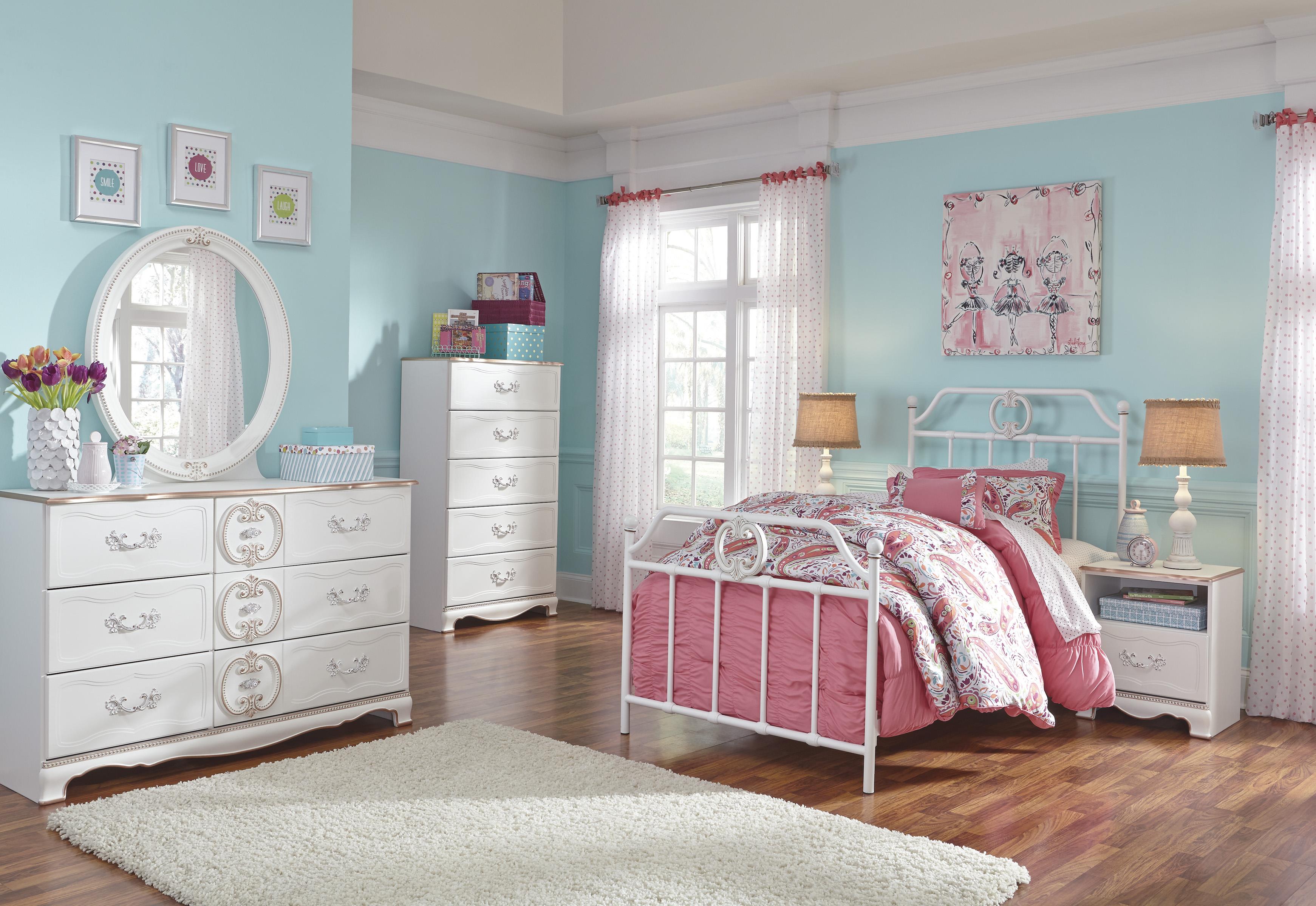 Signature Design by Ashley Korabella B355 71 Twin Metal Bed