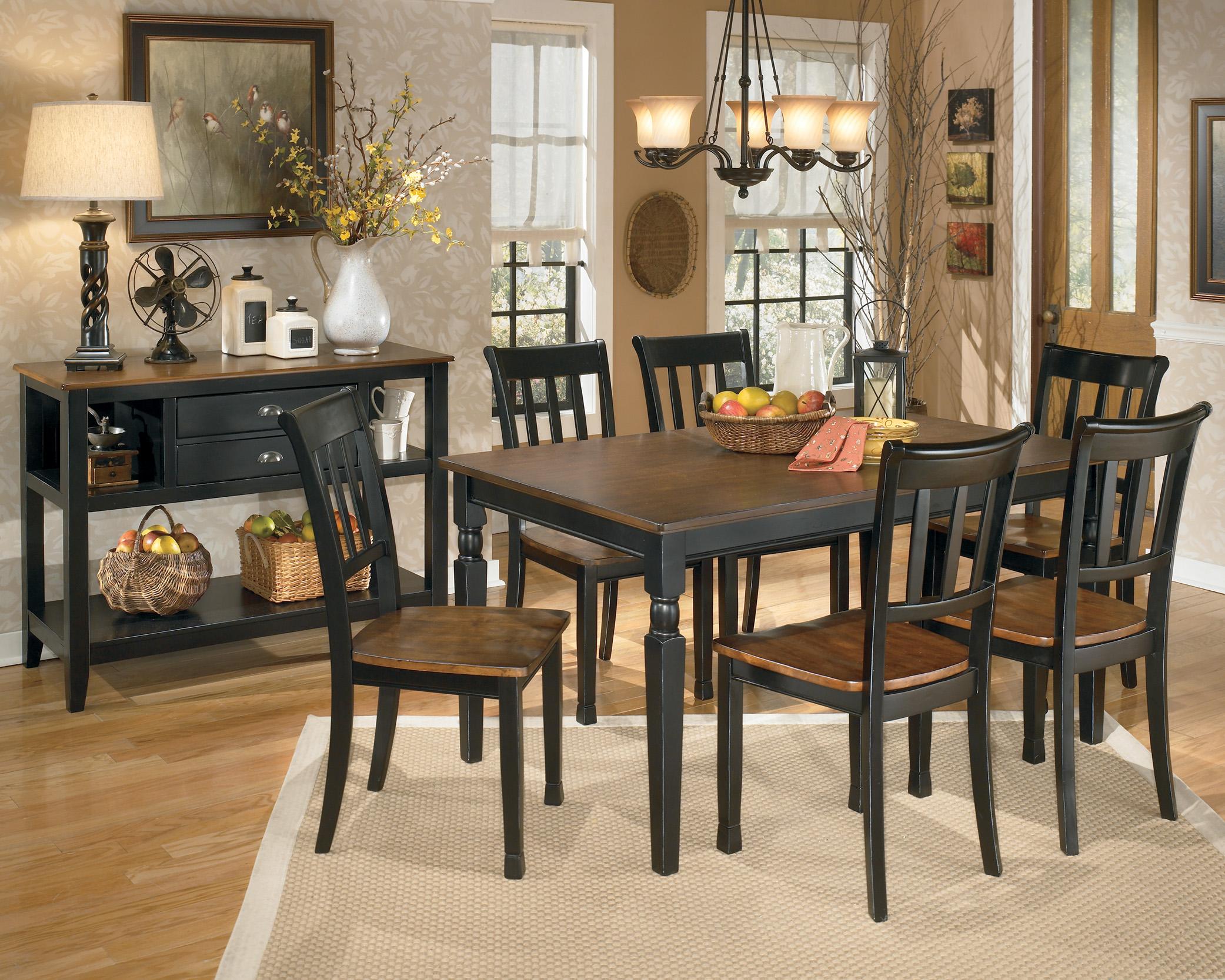 Signature Design by Ashley Owingsville 7-Piece Rectangular Dining ... Signature Design by Ashley Owingsville 7-Piece Rectangular Dining ...