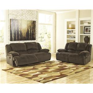 Signature Design by Ashley Toletta - Chocolate Reclining Living Room Group