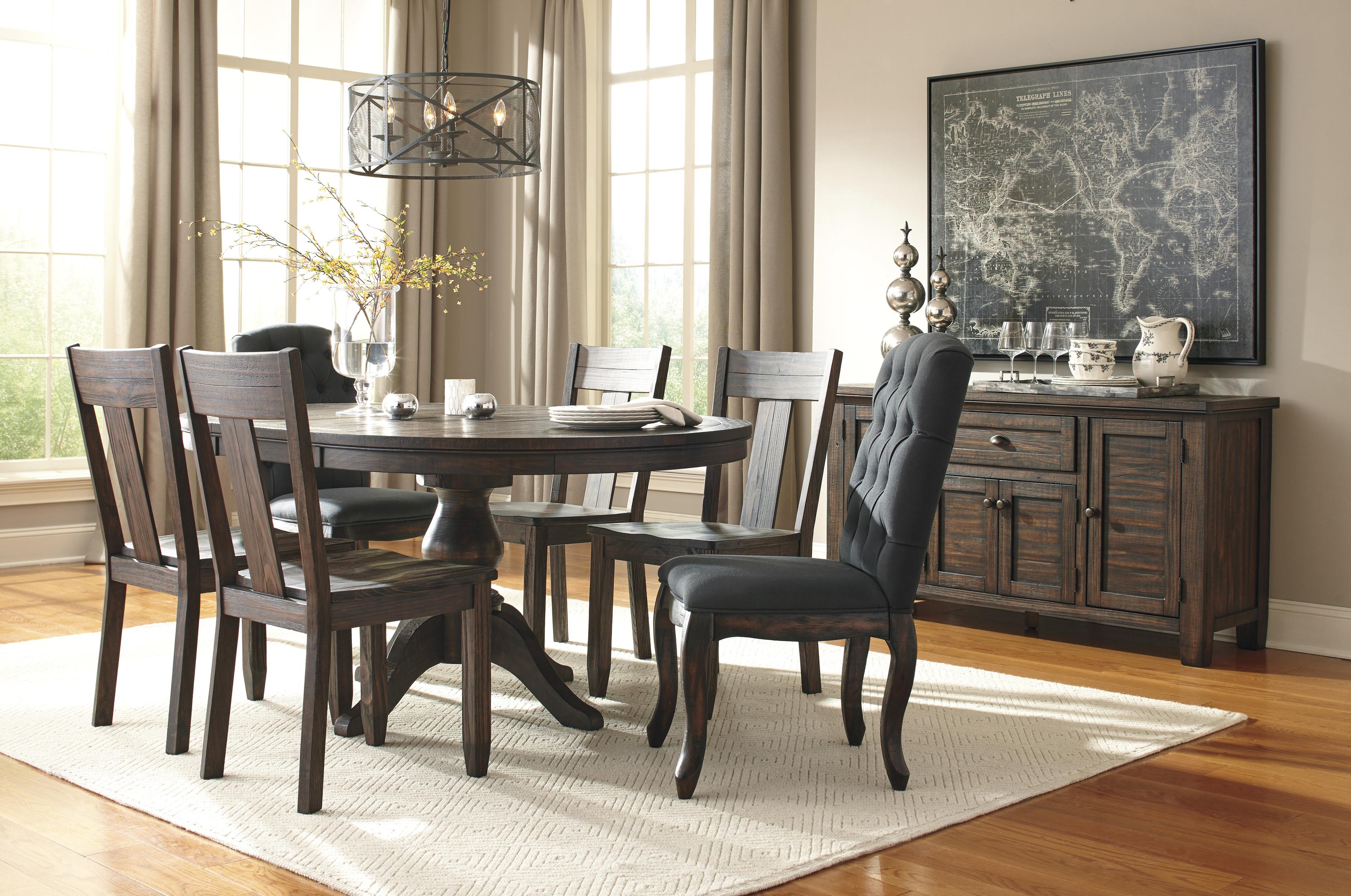 Signature Design By Ashley Trudell 7 Piece Oval Dining Table Set Signature Design By Ashley Trudell 7 Piece Oval Dining Table Set With Upholstered Side Chairs Sparks Home Furnishings Direct Or
