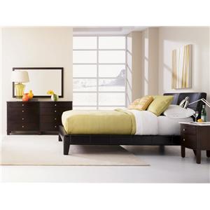 Sitcom Cosmo East King Platform Bed With Leather Upholstered Sitcom Cosmo East King Platform Bed With Leather Upholstered Headboard