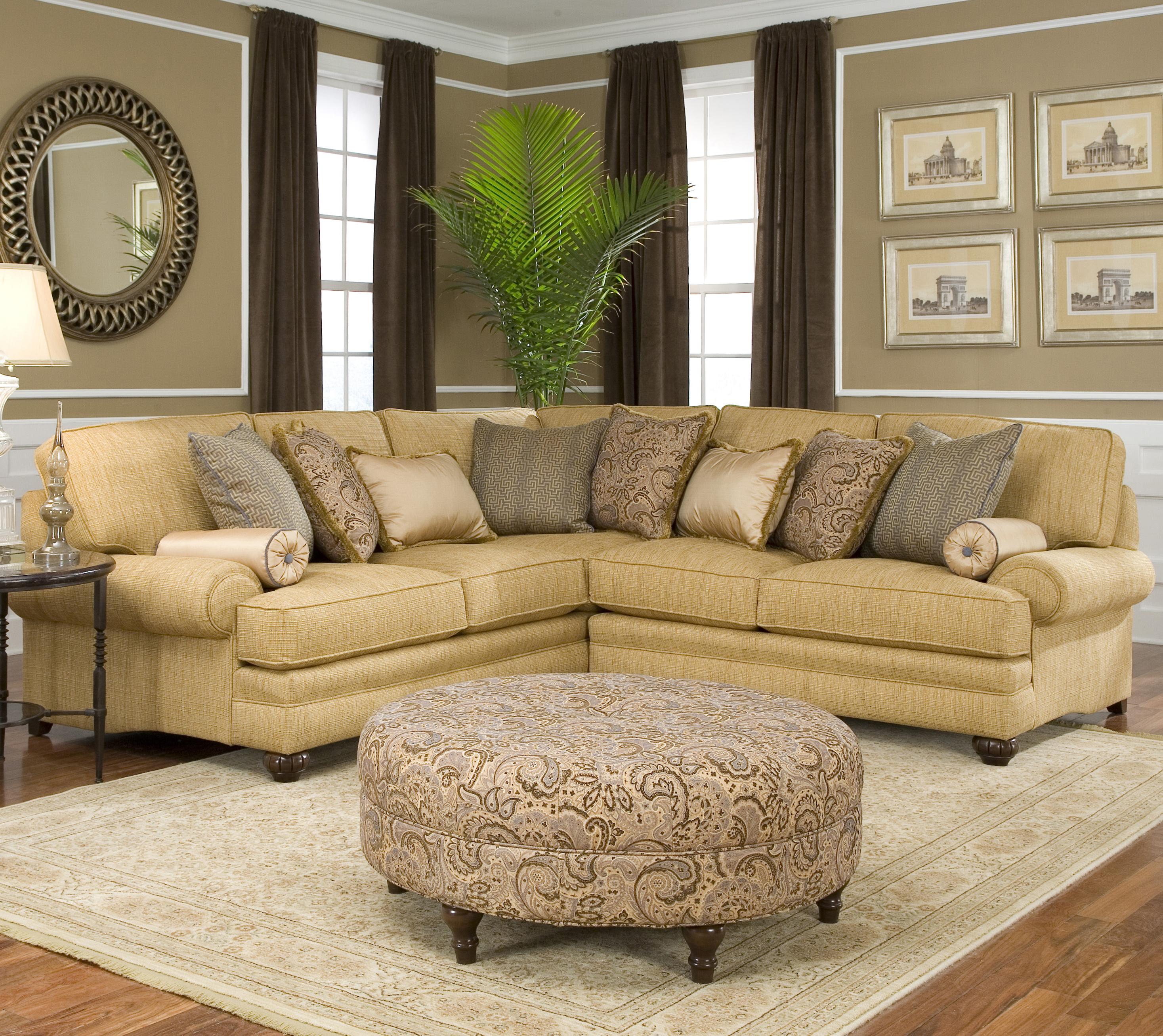 Smith Brothers 376 Traditional Styled Corner Sectional Sofa ... Smith Brothers 376 Traditional Styled Corner Sectional Sofa ...