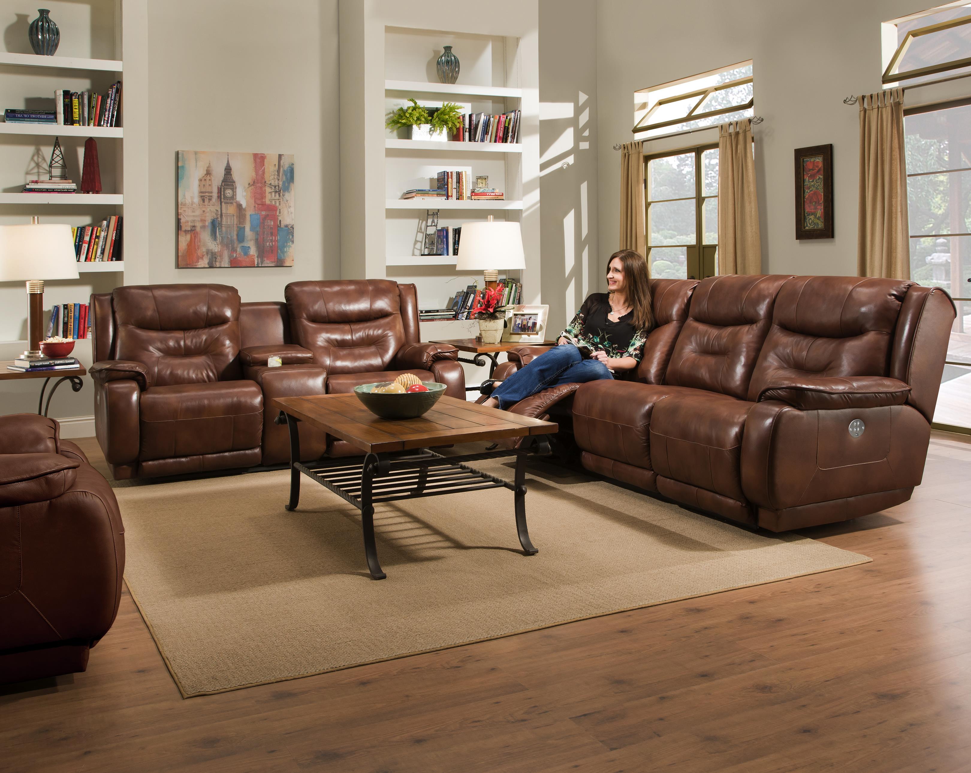 Southern Motion Crescent Double Reclining Sofa With Headrest Southern Motion Crescent Double Reclining Sofa With Headrest Wayside Furniture Sofas