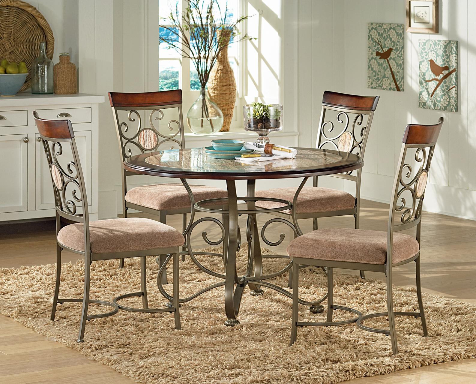 Steve Silver Thompson 5 Piece Counter Height Metal Base Table And Steve Silver Thompson 5 Piece Counter Height Metal Base Table And Suncatcher Dining Chair Set Walker S Furniture Pub Stool Spokane