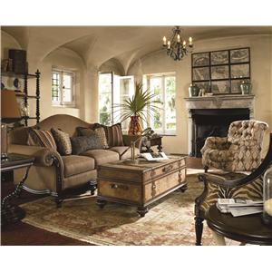 thomasville® ernest hemingway 462 pauline camel back sofa with thomasville® ernest hemingway 462 pauline camel back sofa with