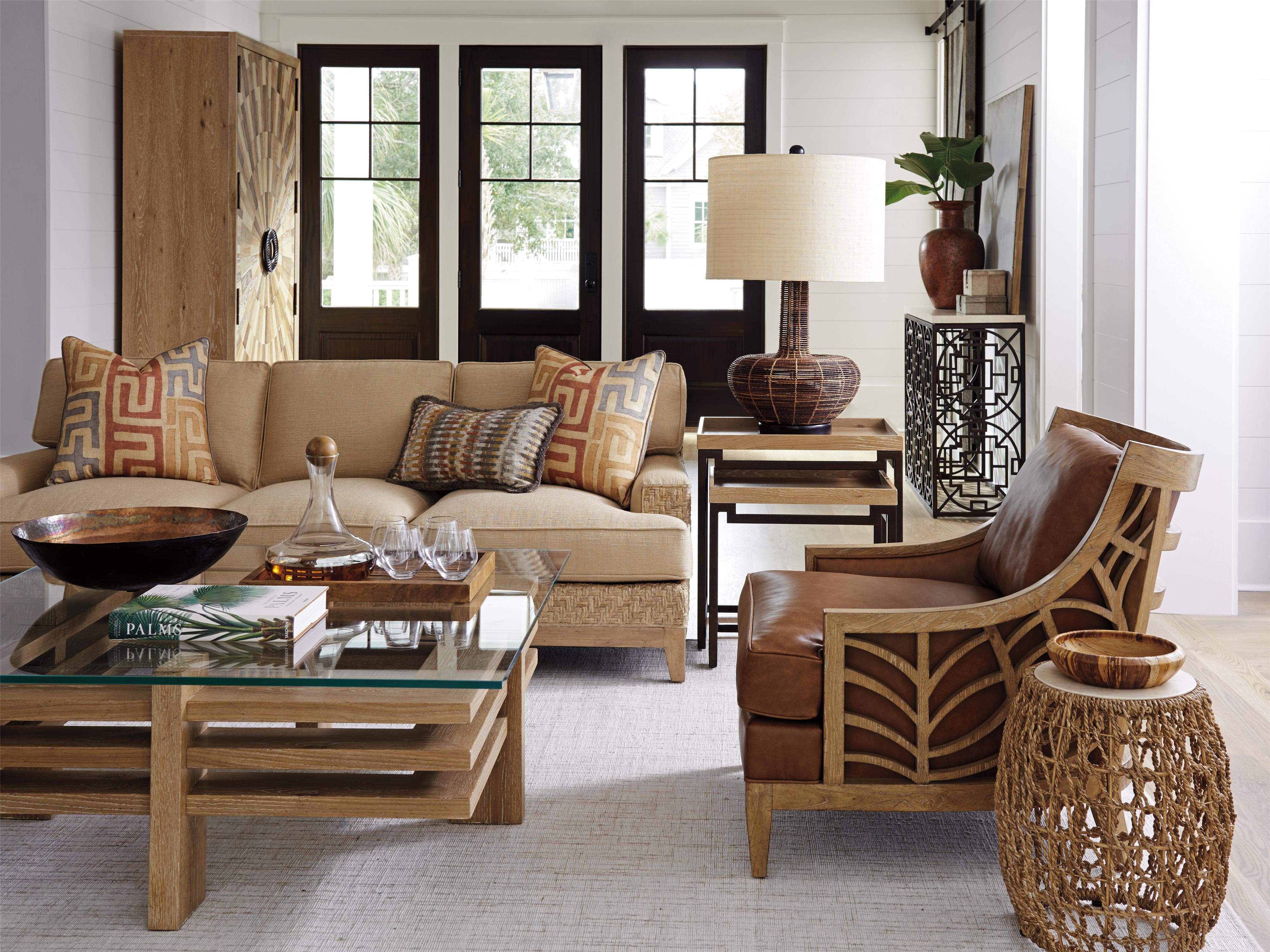 Tommy Bahama Los Altos Princeton Leather Accent Chair in Brown Tommy Bahama Los Altos Princeton Leather Accent Chair in Brown
