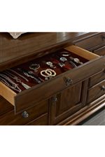 Felt-Lined Jewelry Tray Is Part of Basilica Door Dresser