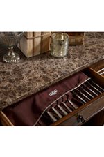 Some Dining Pieces Include Felt-Lined Silverware Storage