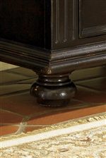 Bun shaped feet is another feature available throughout the collection