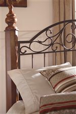 ashley wyatt metal signature bed furniture wood headboard scrolled beds classic center b429 daybed