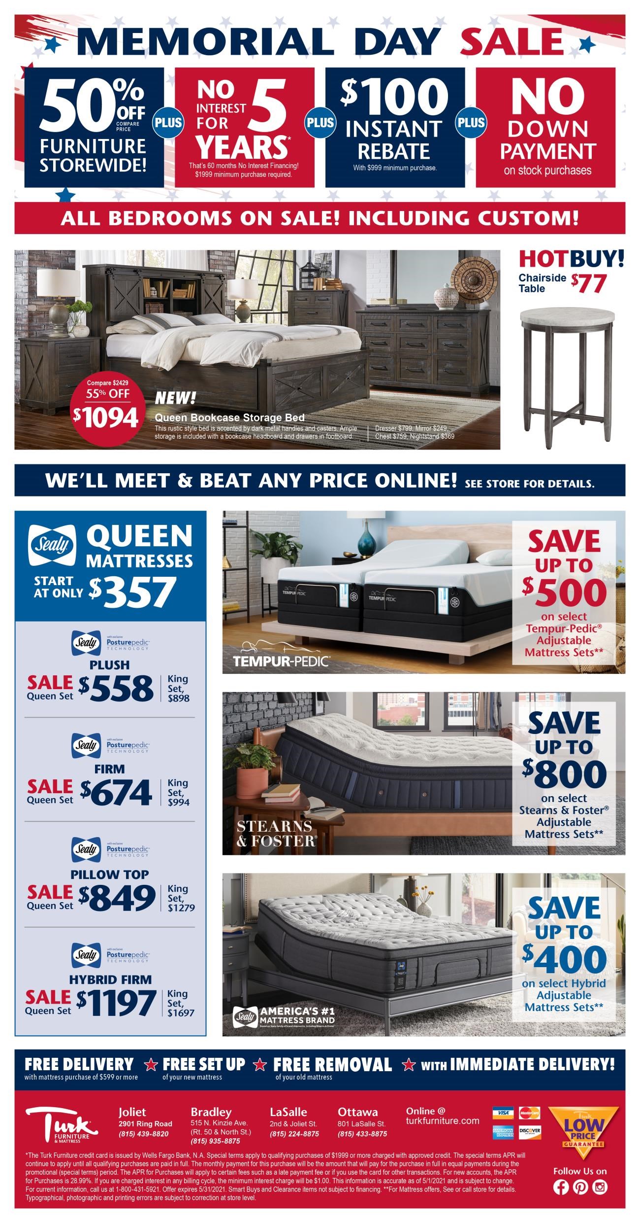 Turk Furniture Current Furniture Promotions Joliet, La Salle