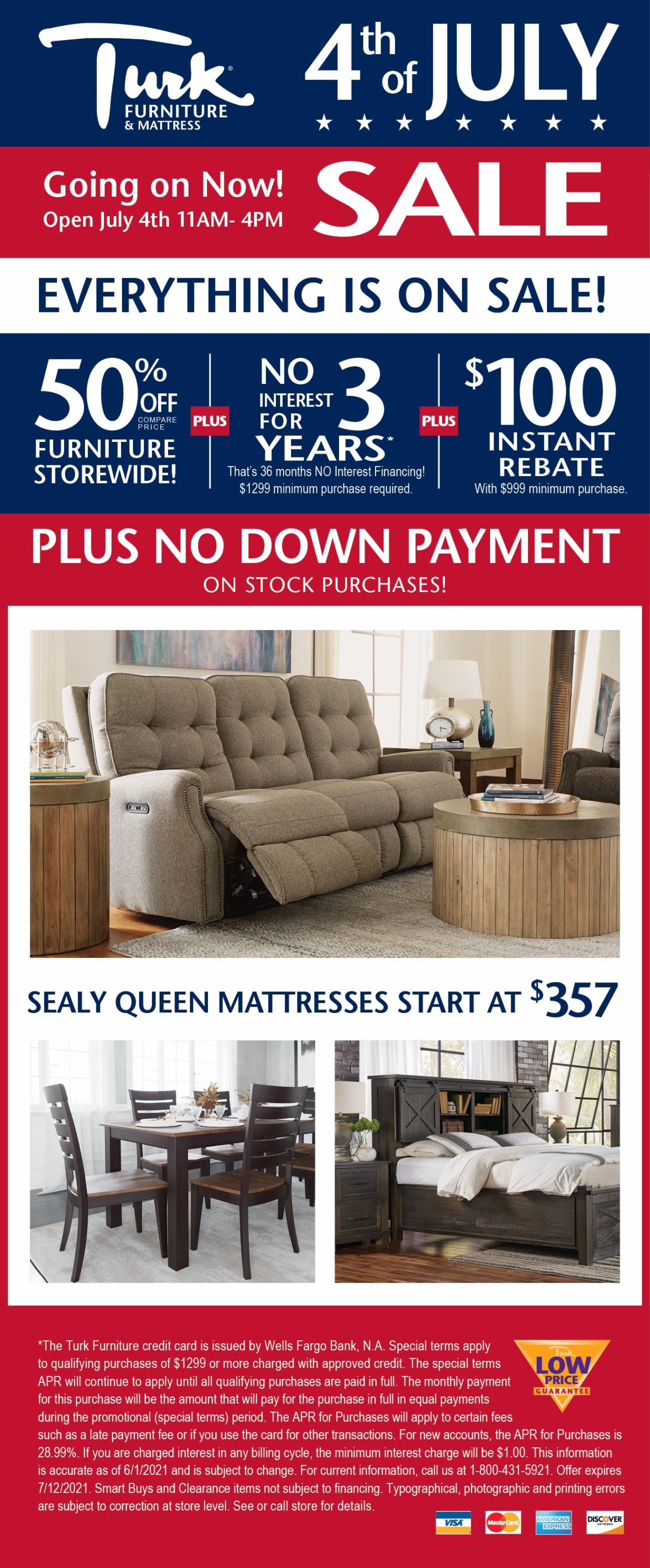 Turk Furniture Current Furniture Promotions Joliet, La Salle, Kankakee, Plainfield