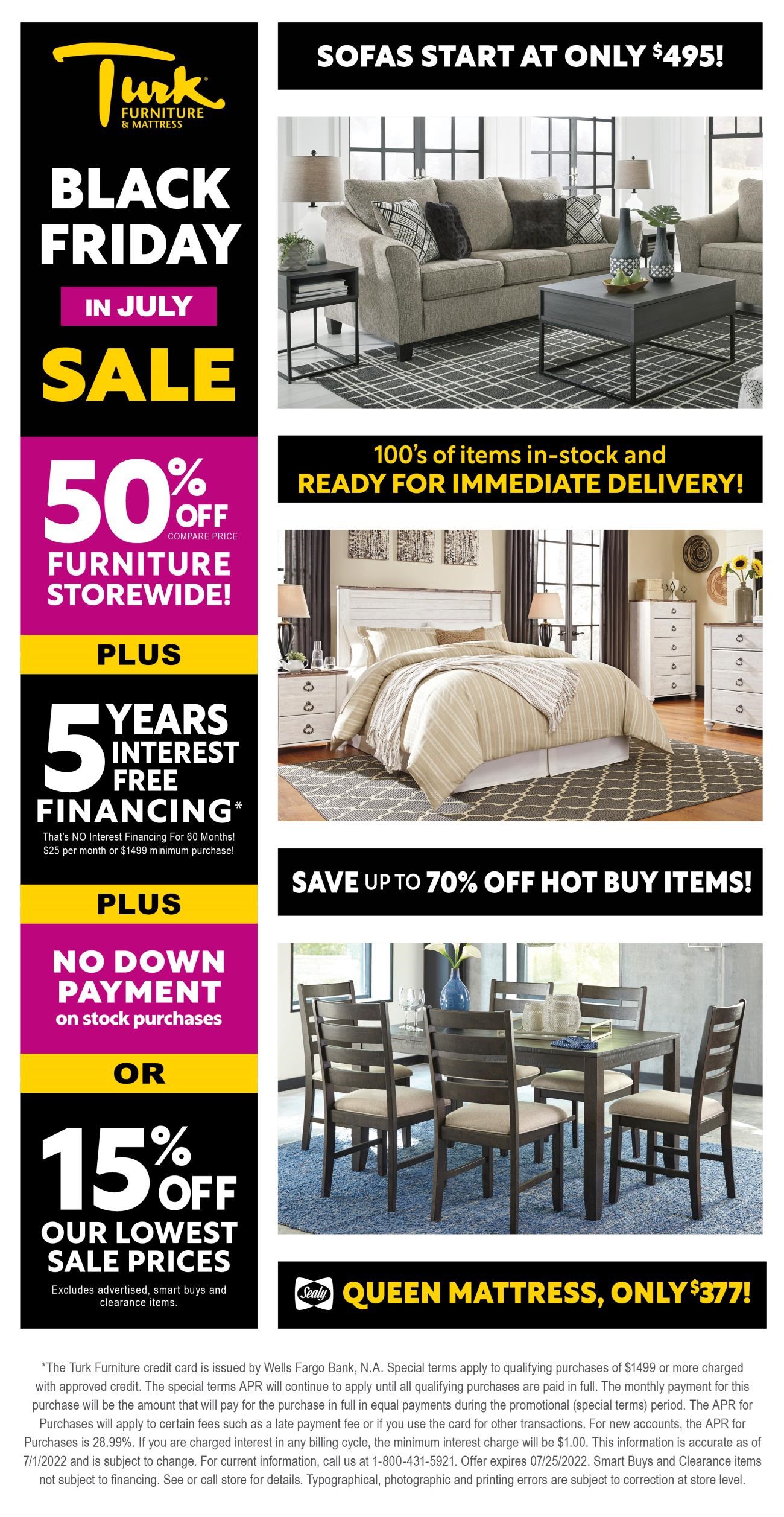 Turk Furniture Current Furniture Promotions Joliet, La Salle