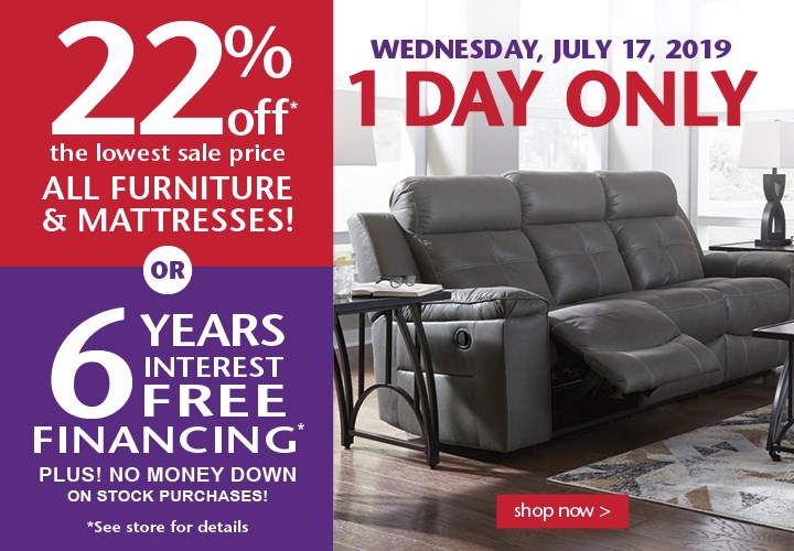 Turk Furniture Joliet La Salle Kankakee Plainfield Bourbonnais July 2019 One Day