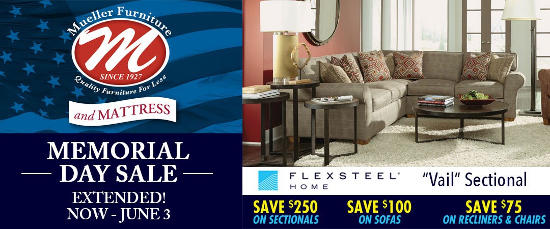 Mueller Furniture Lake St Louis Wentzville O Fallon Mo Memorial Extended