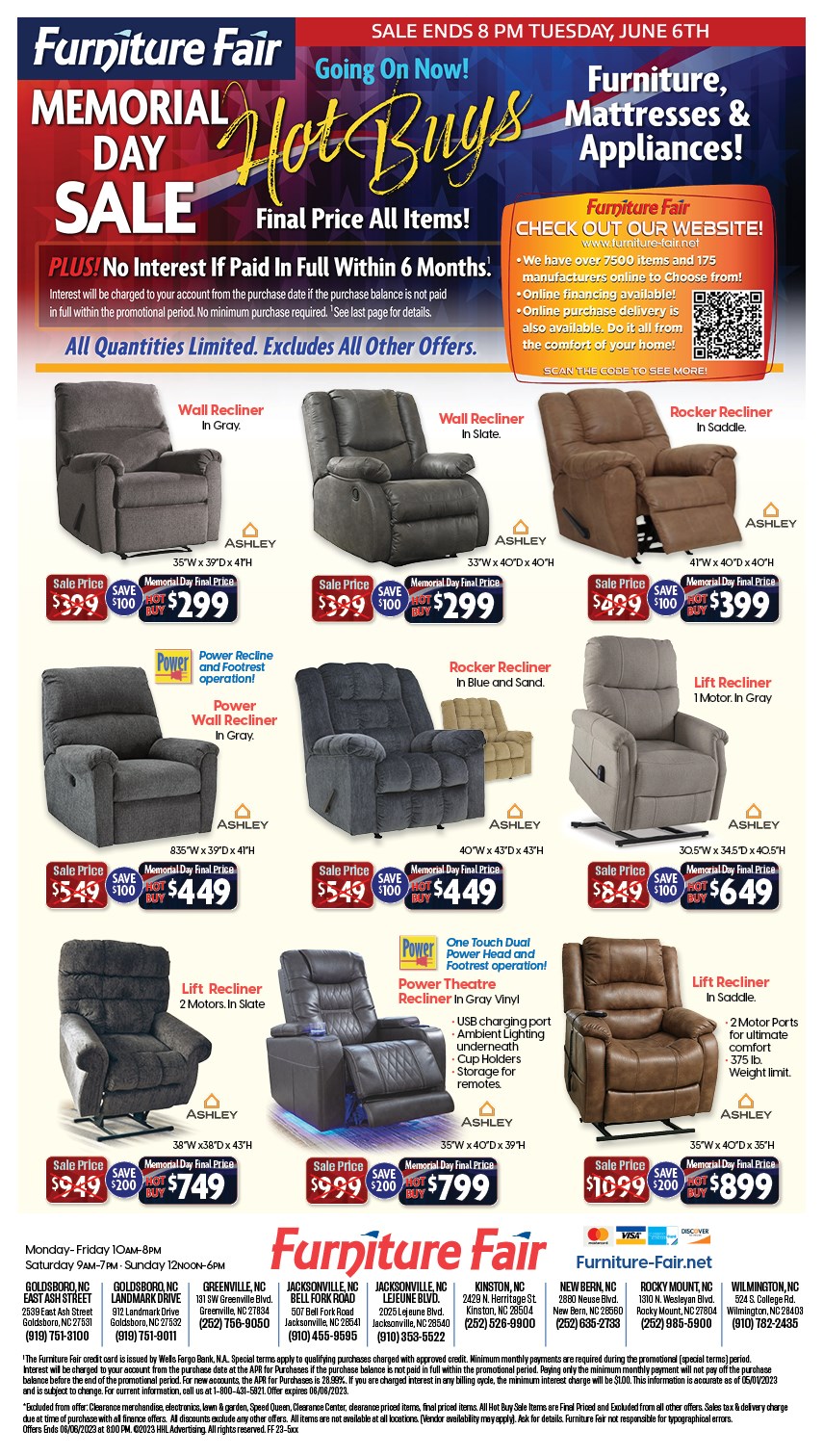 Furniture Fair North Carolina Current Furniture Promotions