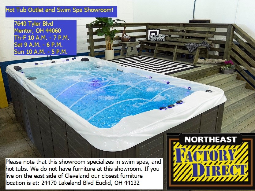 Northeast Factory Direct Cleveland Eastlake Westlake Mentor Legacy New Mac Swim Spa Showroom