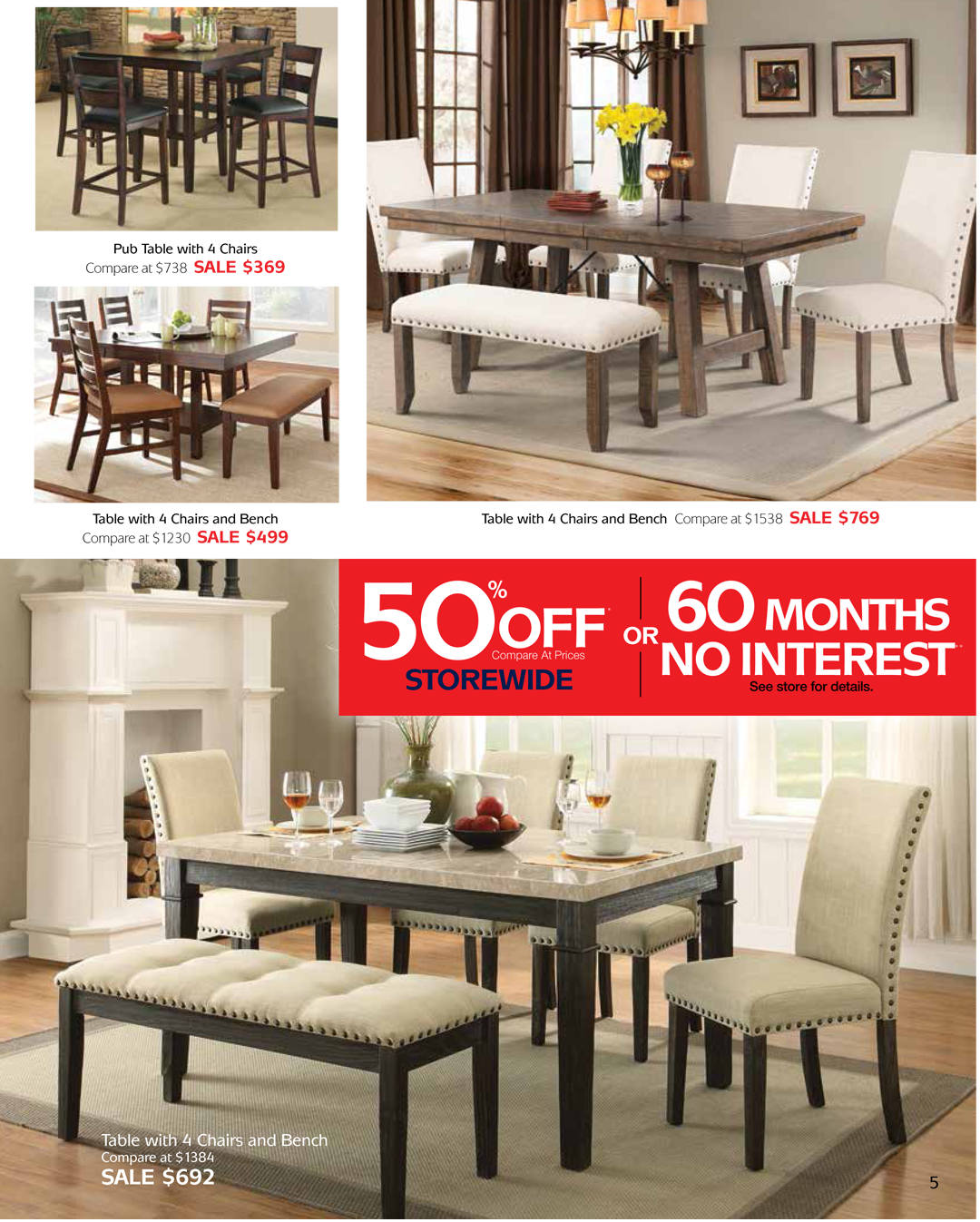 Grand Opening Sale Household Furniture