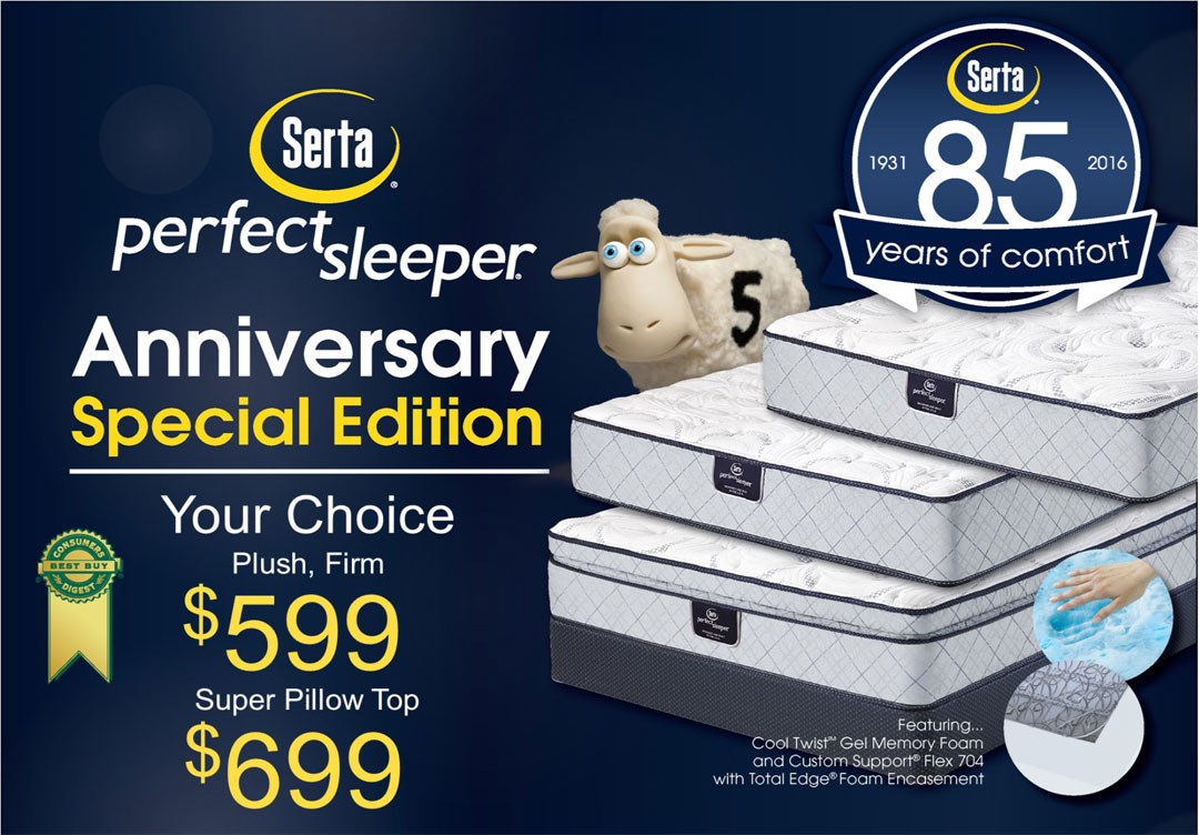 Perfect Sleeper Anniversary Special Edition by Serta Madison, WI A1 Furniture & Mattress