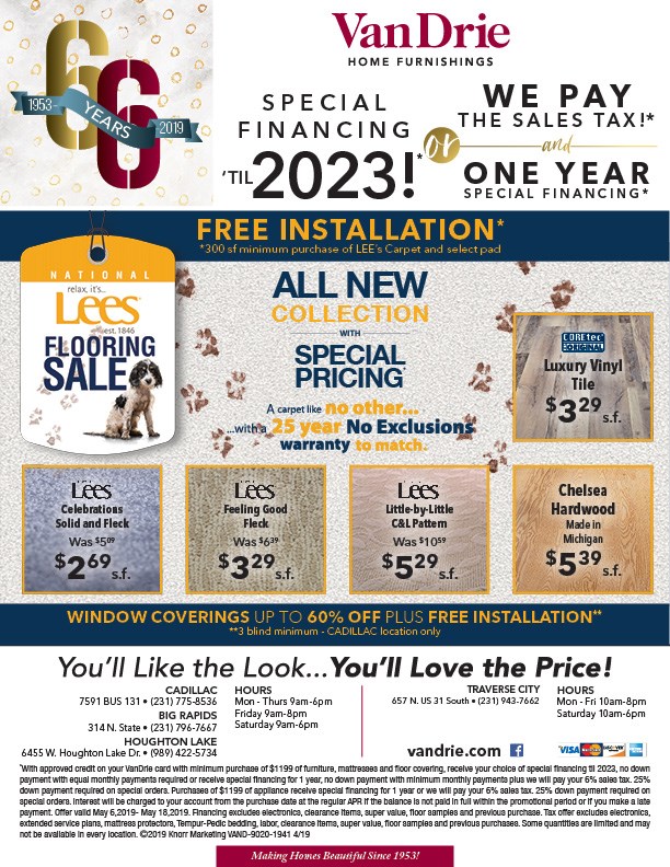 Carpet Flooring Vandrie Home Furnishings Cadillac Traverse Northern Michigan S Premier Flooring