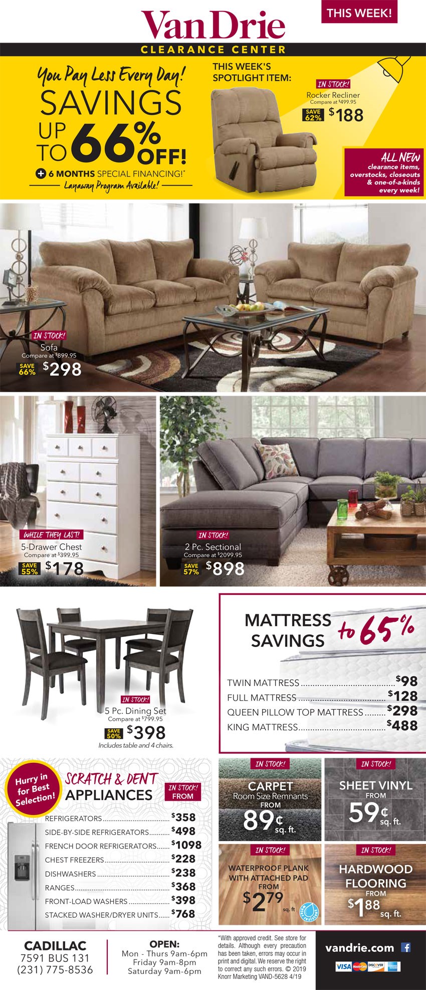 Michigan Furniture Vandrie Home Furnishings Cadillac Michigan Furniture Vandrie Home Furnishings Cadillac Traverse City Rapids Houghton Lake And Northern