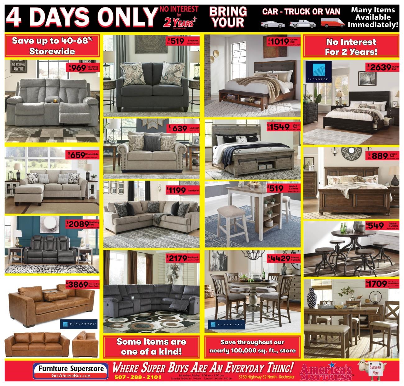 Furniture Deals & Discounts Rochester, Southern Minnesota Furniture