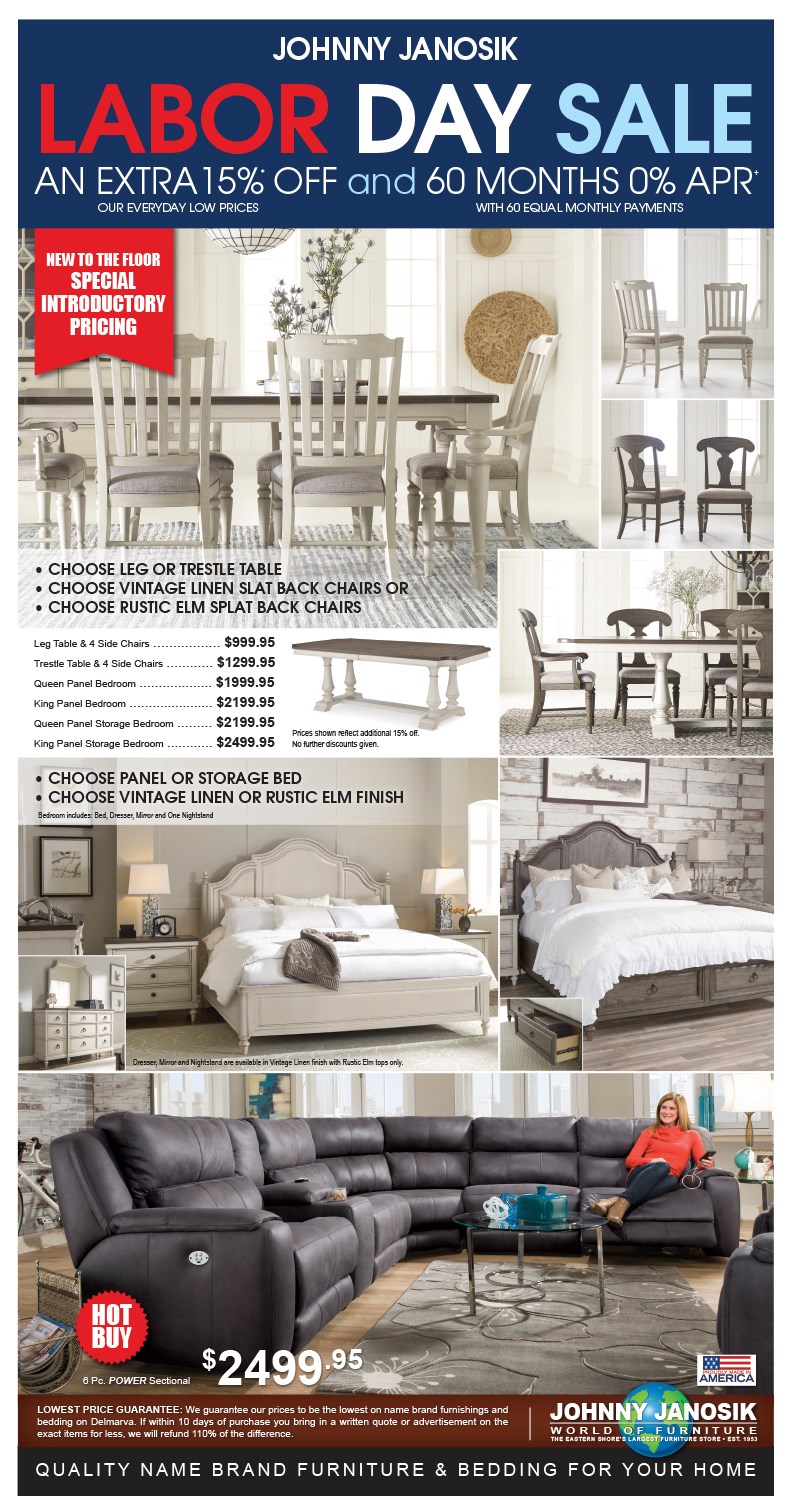 Furniture Deals Johnny Janosik Delaware, Maryland, Virginia, Delmarva Furniture Store
