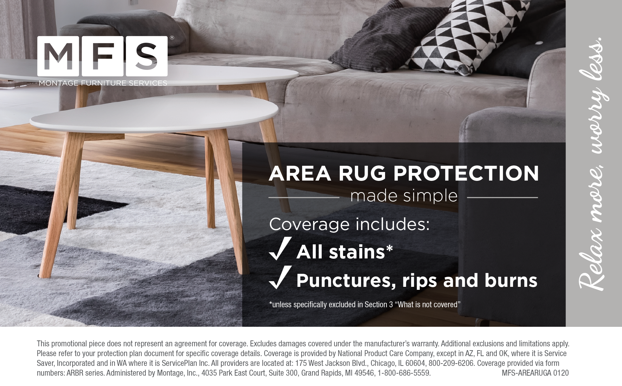 Area Rug 5-Year Protection Graphic