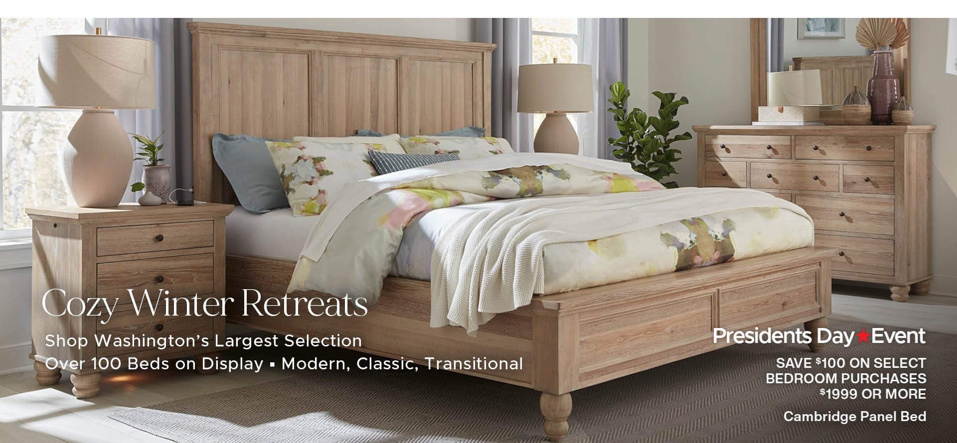 See over 100 dreamy beds in our showroom