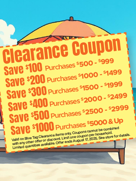 Summer Clearance, Save More with Coupons – Valid on Blue Tag Items